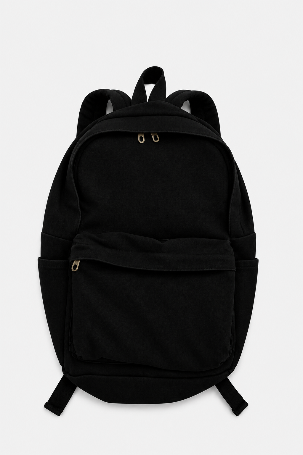 Jet Black Denim Backpack