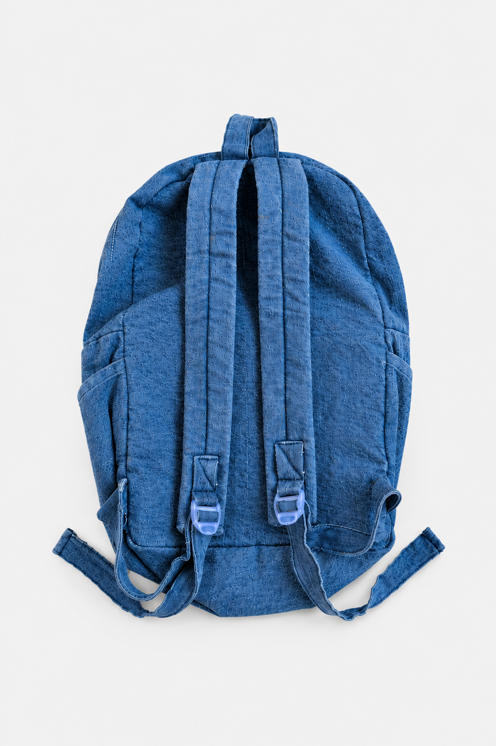 Blue Washed Denim Backpack