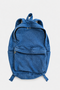 Blue Washed Denim Backpack