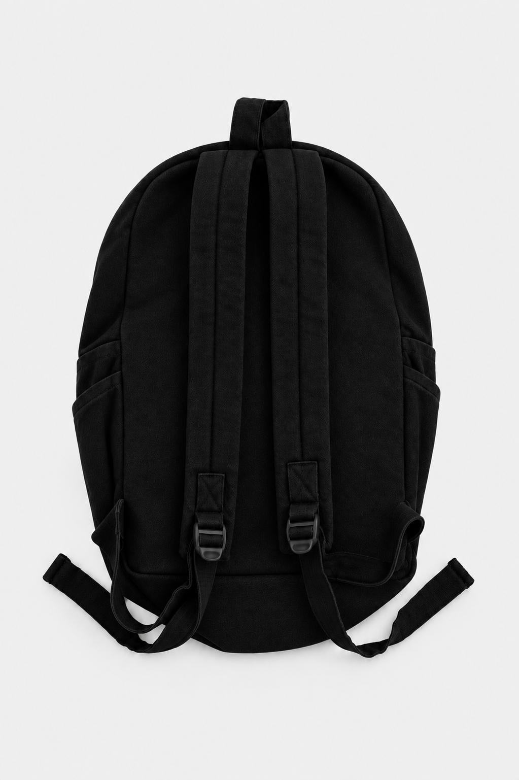 Jet Black Denim Backpack