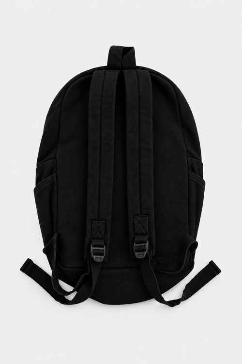 Jet Black Denim Backpack