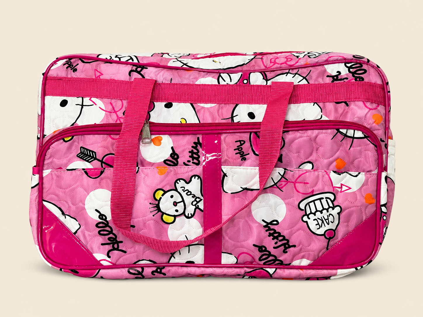 Hello Kitty Pink Quilted Baby Bag