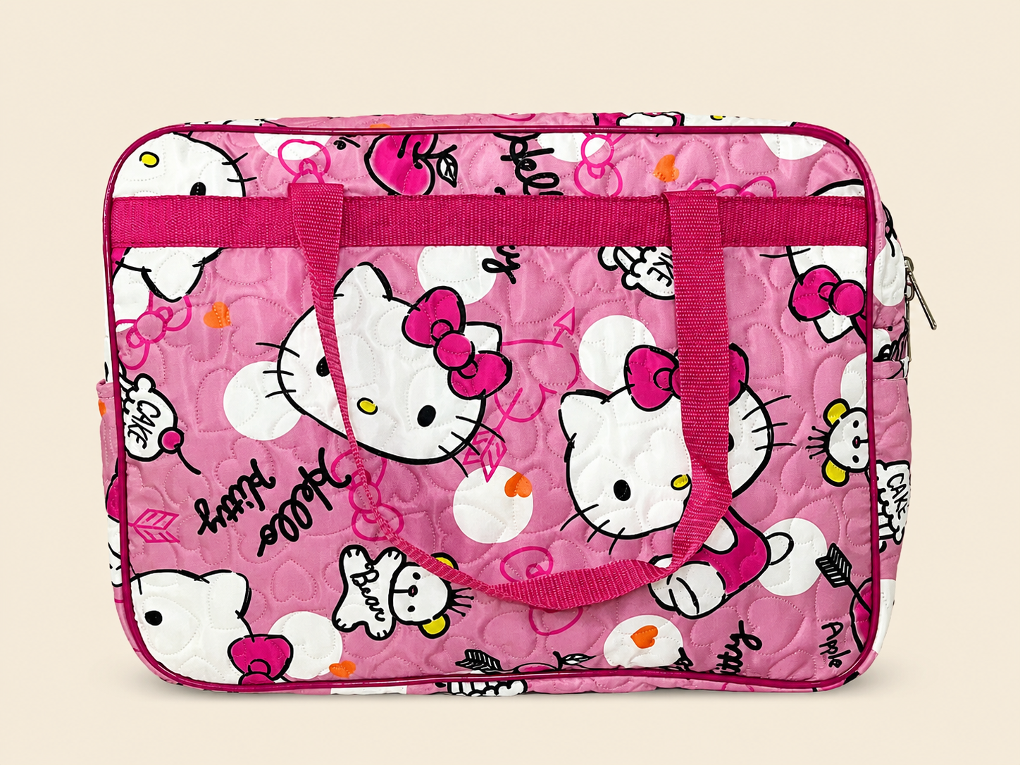 Hello Kitty Pink Quilted Baby Bag