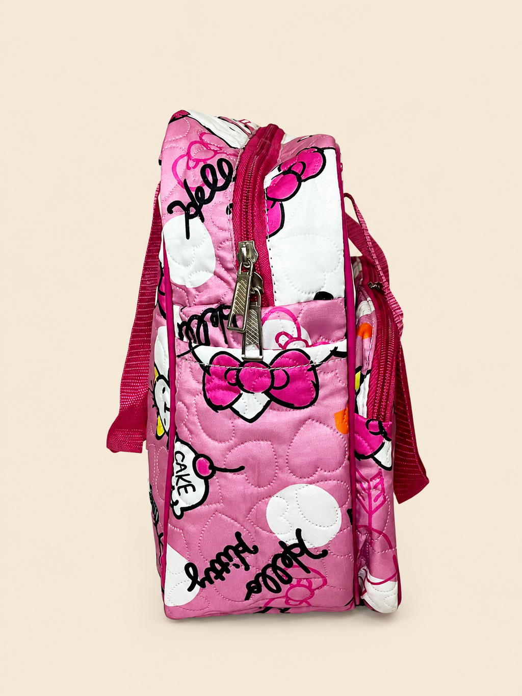 Hello Kitty Pink Quilted Baby Bag
